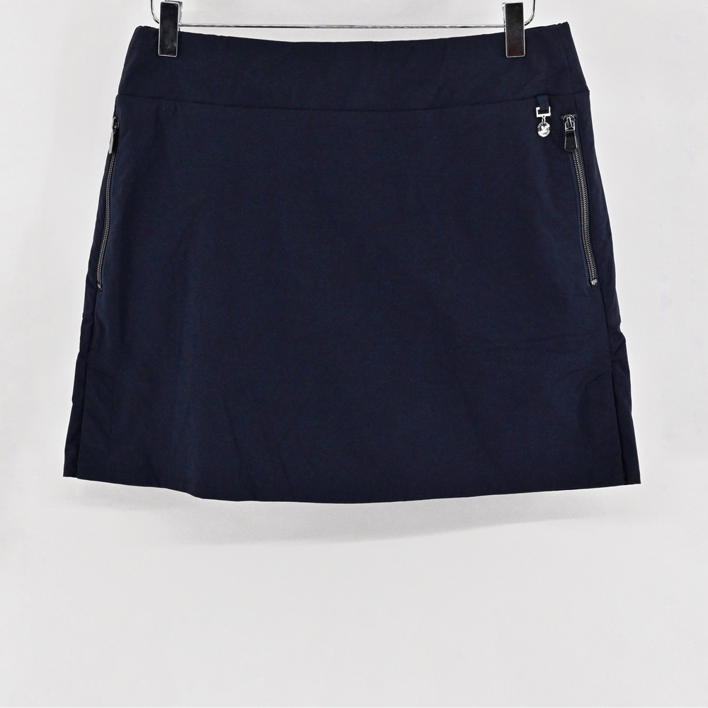 Anatomie Suzzette Skort Womens Size M Navy Blue Active Golf Zipper Pockets Skirt